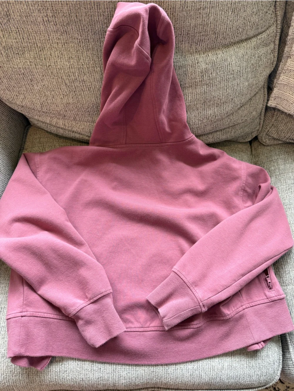 Old Navy Active Mauve Pink Zip-Up Hoodie Sweatshirt